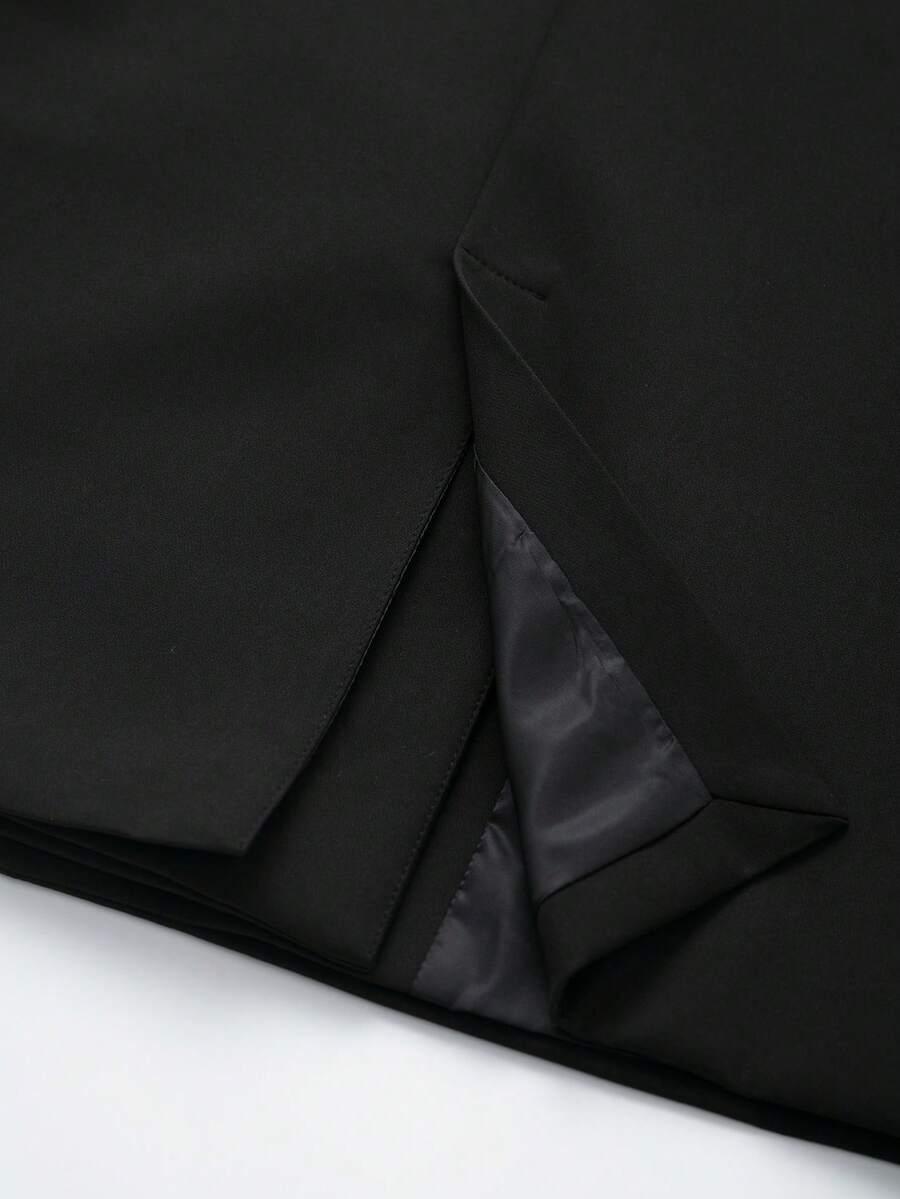 CZARNA MARYNARKA OVERSIZE