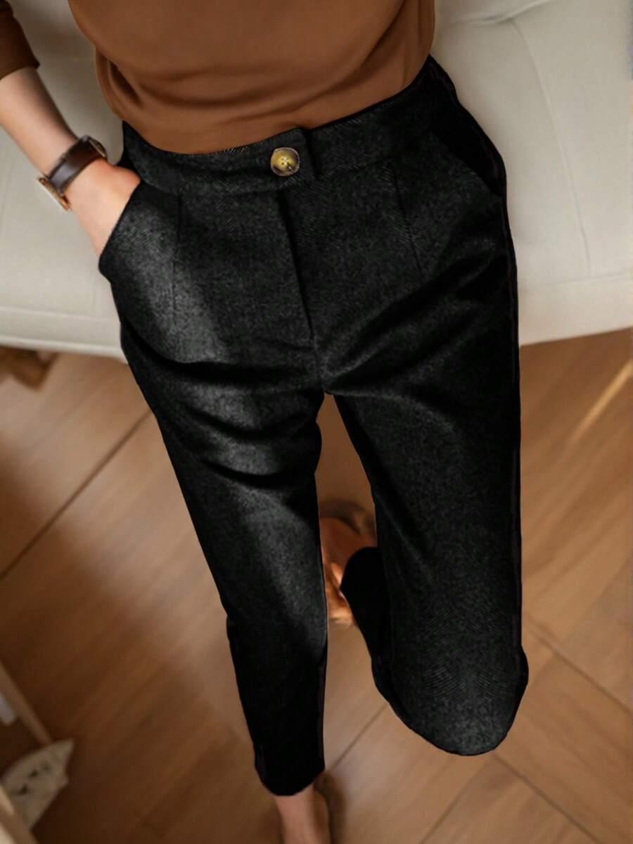 CZARNE SPODNIE CASUAL