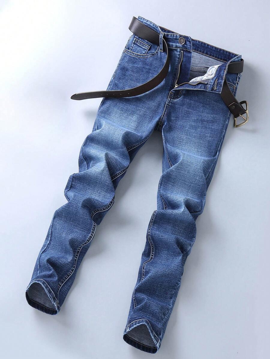 NIEBIESKIE SPODNIE JEANS