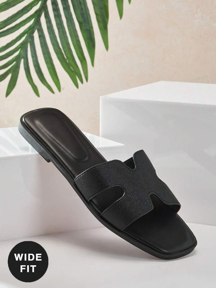 CZARNE KLAPKI CASUAL