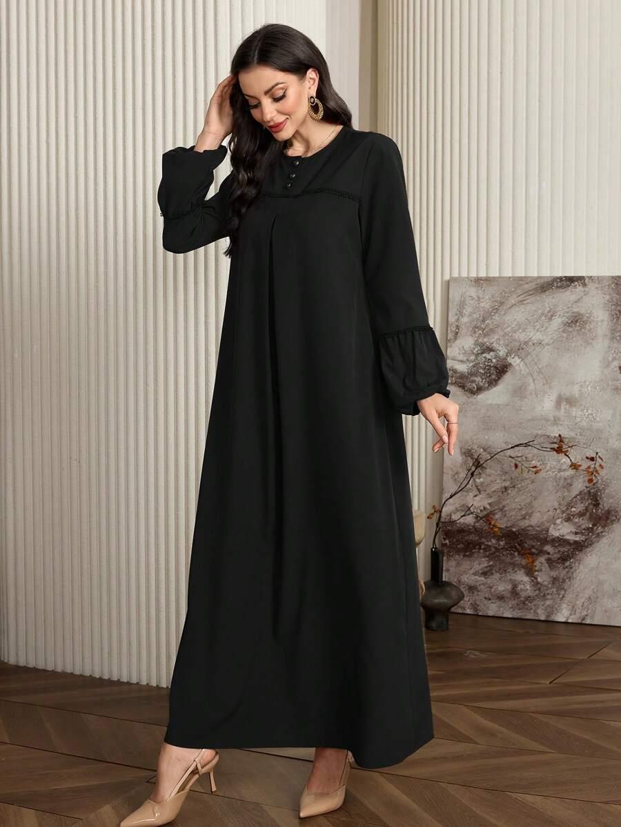 CZARNA MAXI SUKIENKA 