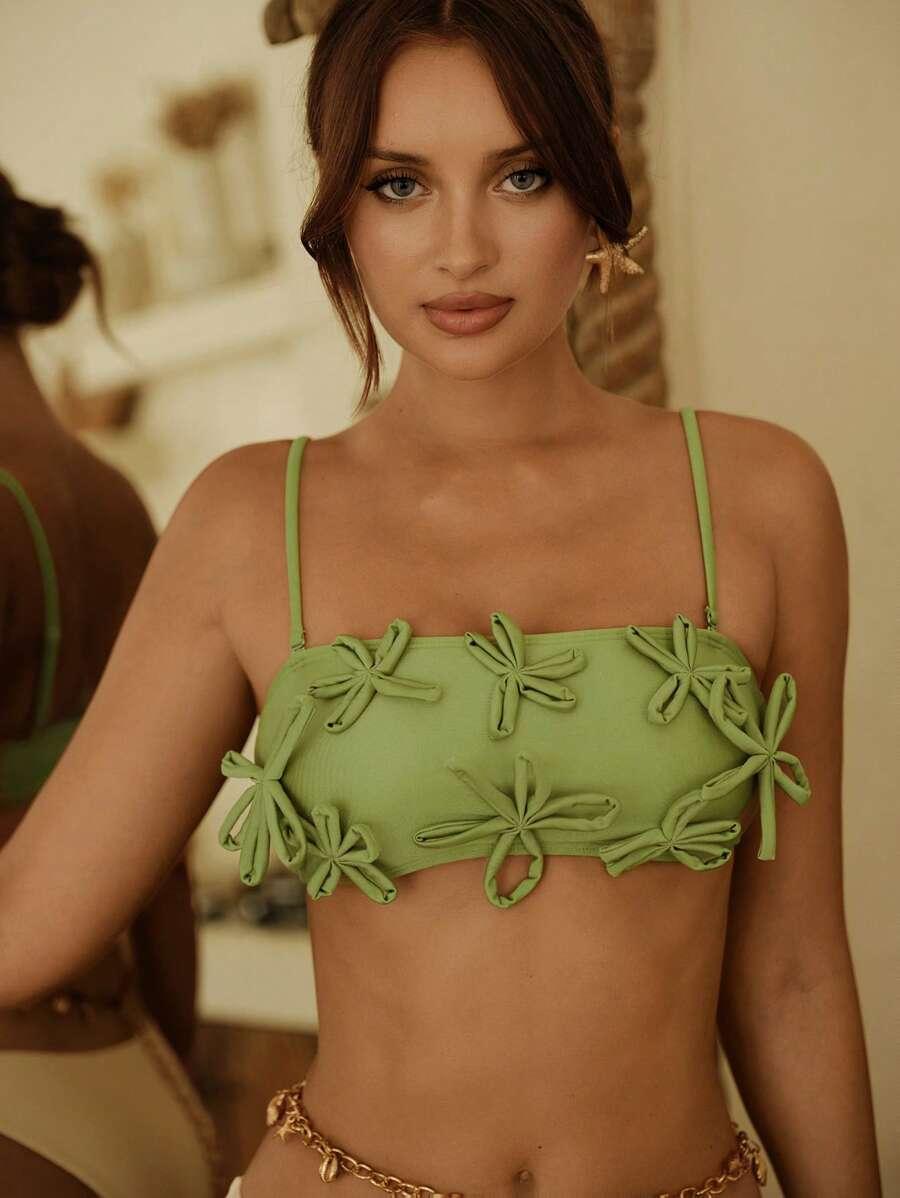 GÓRA OD BIKINI W KWIATY 
