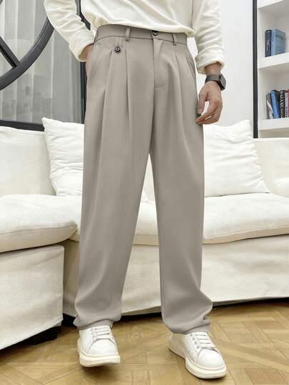 szare spodnie casual