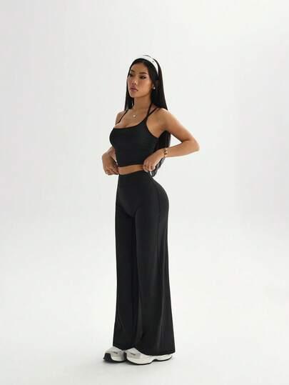 komplet top legginsy