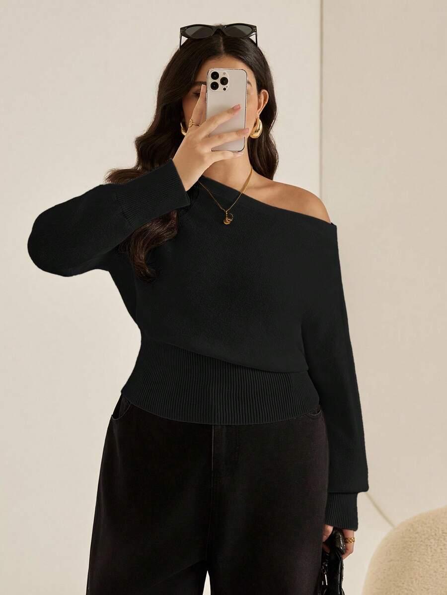 CZARNY SWETER CASUAL