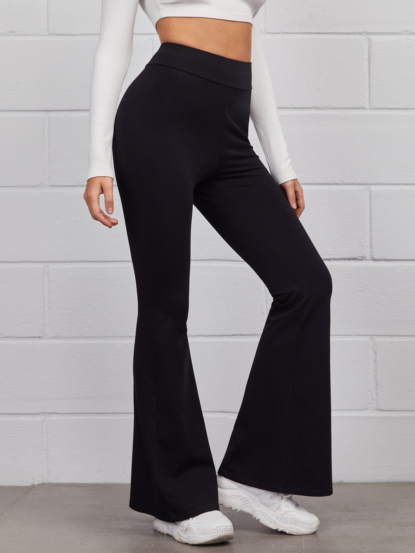 CZARNE LEGGINSY DZWONY 