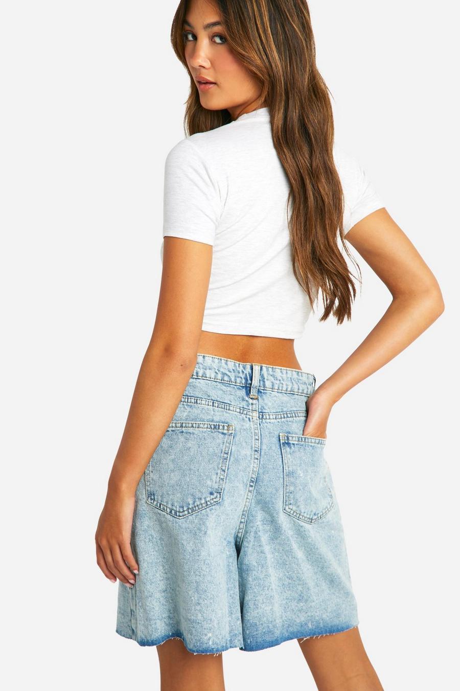NIEBIESKIE SPODENKI JEANS 