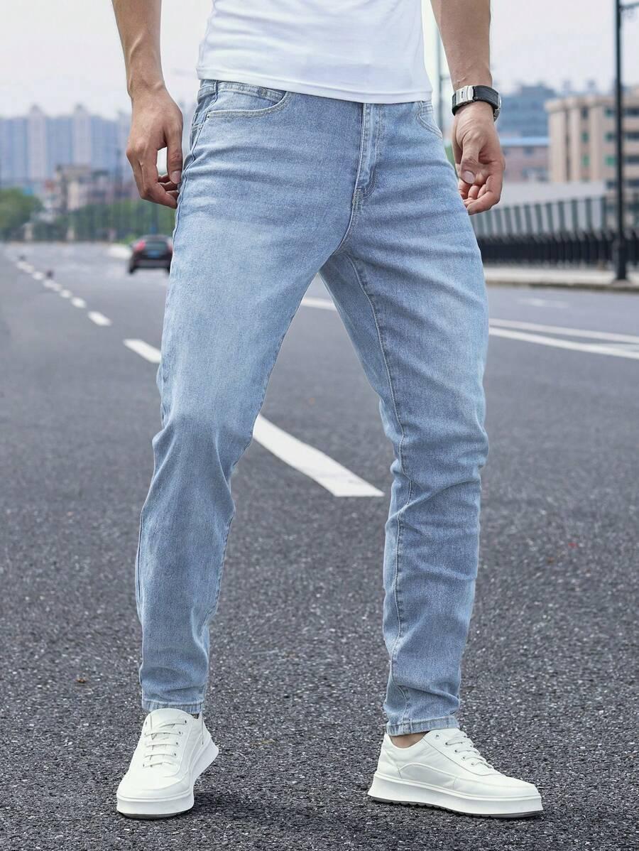 NIEBIESKIE SPODNIE JEANS