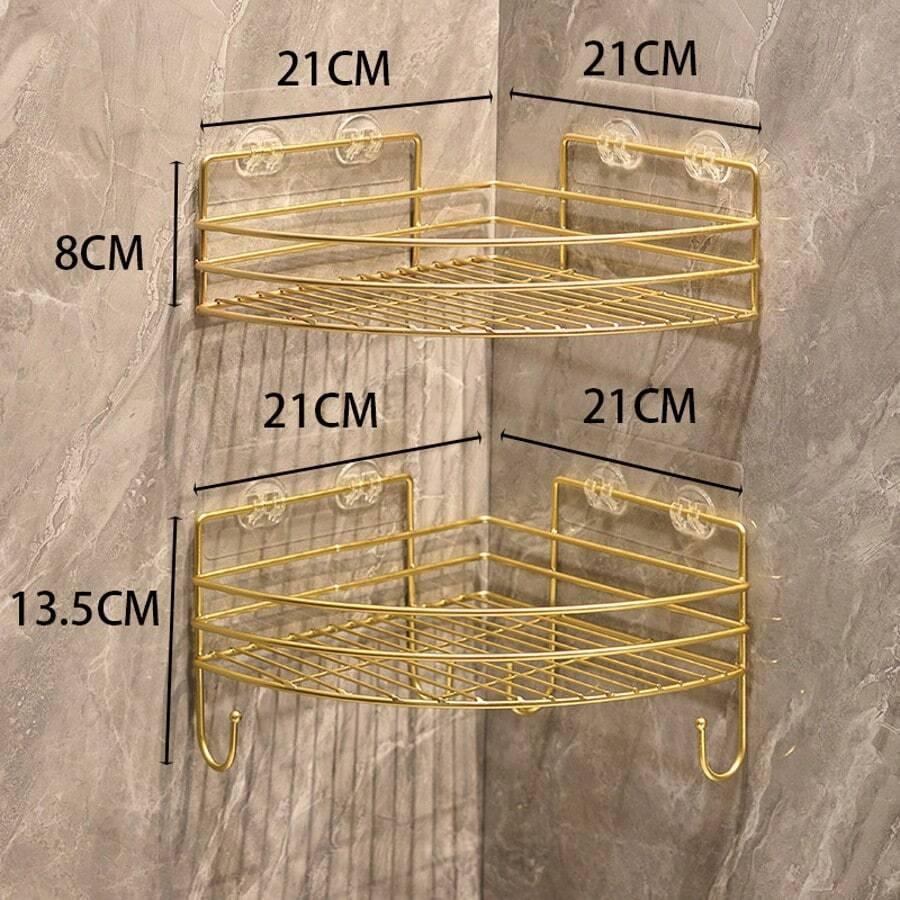 złota półka łazienkowa 2-pack