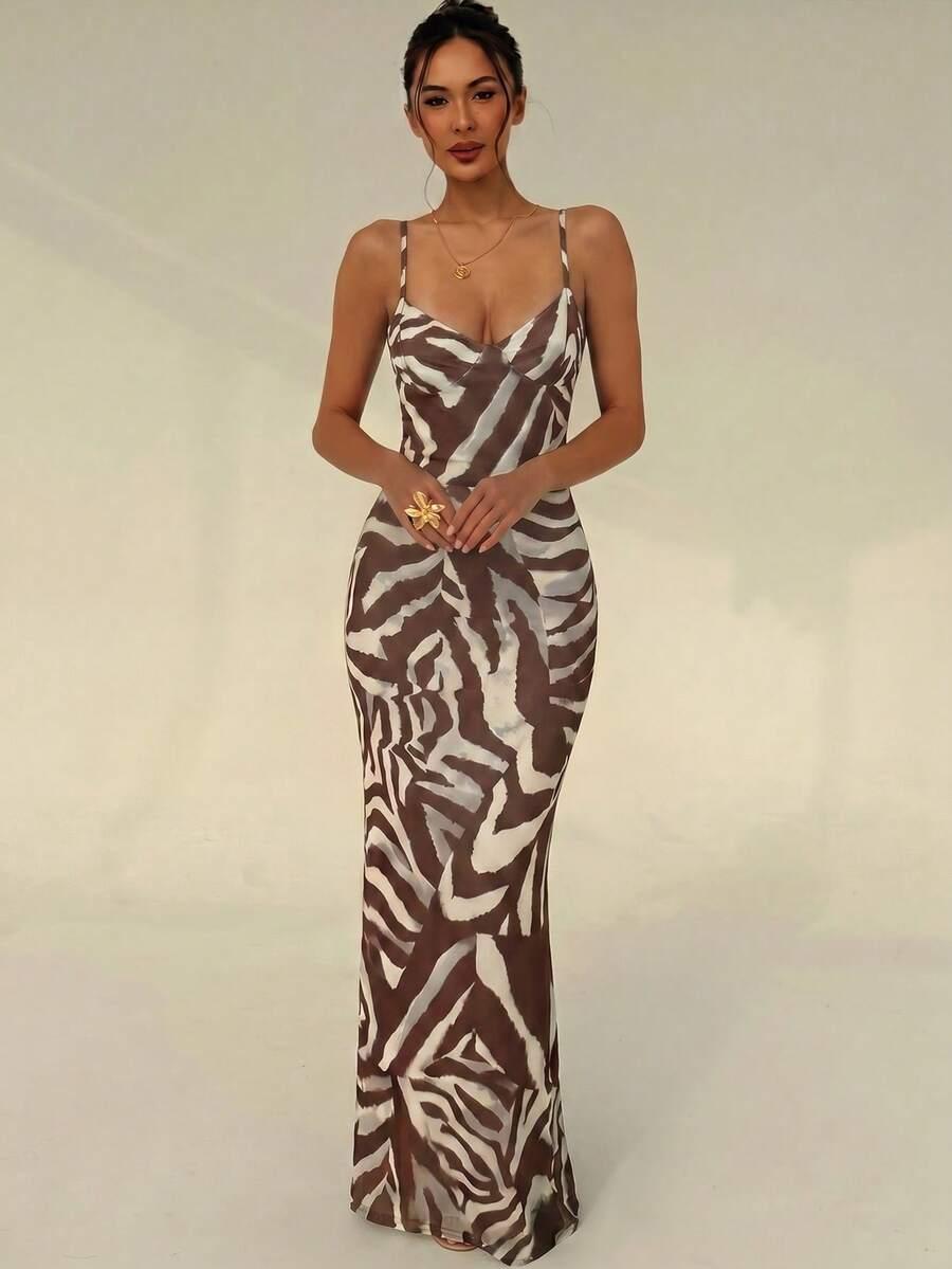 MAXI SUKIENKA ANIMAL PRINT