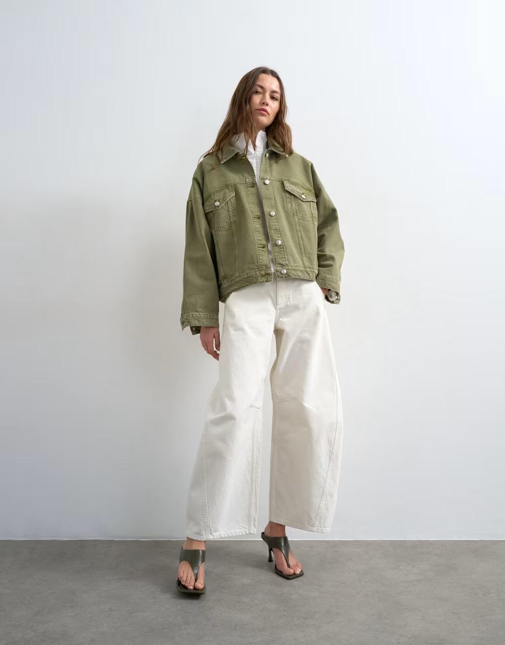 ZIELONA KURTKA JEANS