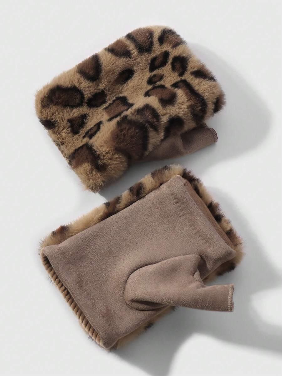 RĘKAWICZKI MITENKI animal print