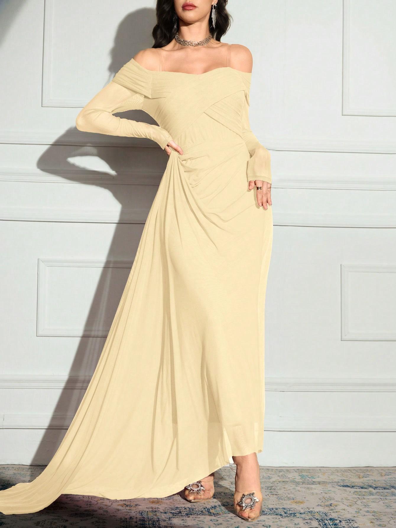 ELEGANCKA SUKIENKA WIECZOROWA MAXI 