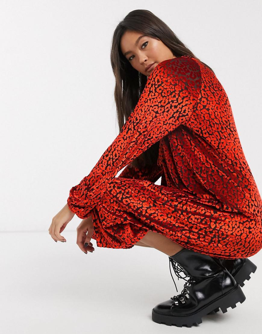 MIDI SUKIENKA ANIMAL PRINT