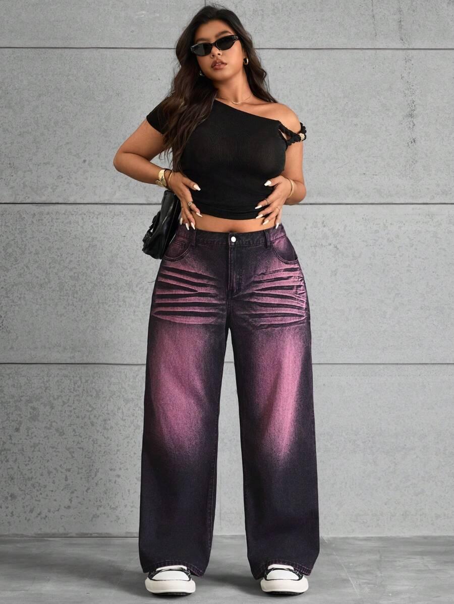 CZARNE SPODNIE JEANS