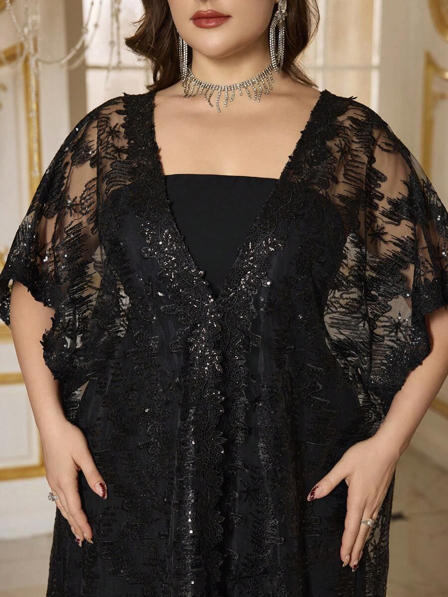 CZARNA MAXI SUKIENKA