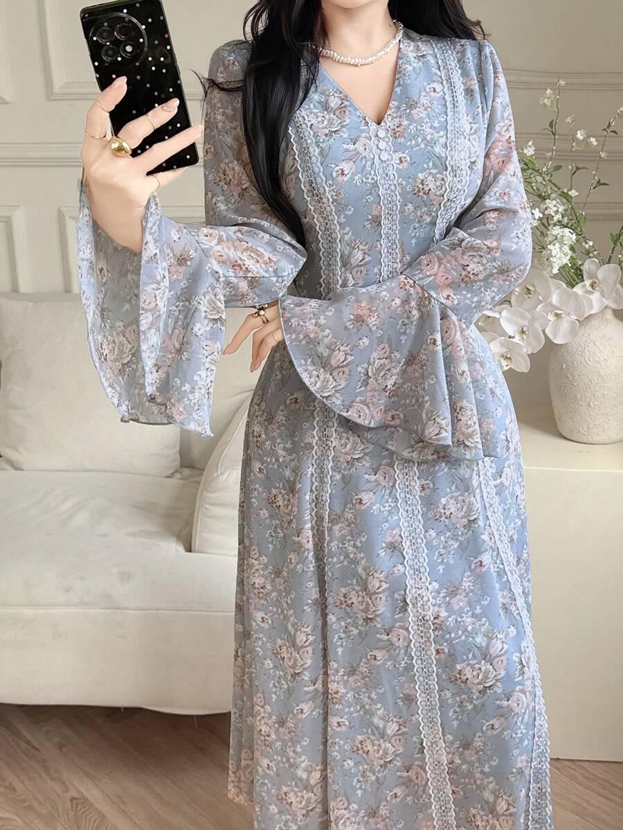 sukienka maxi kwiaty