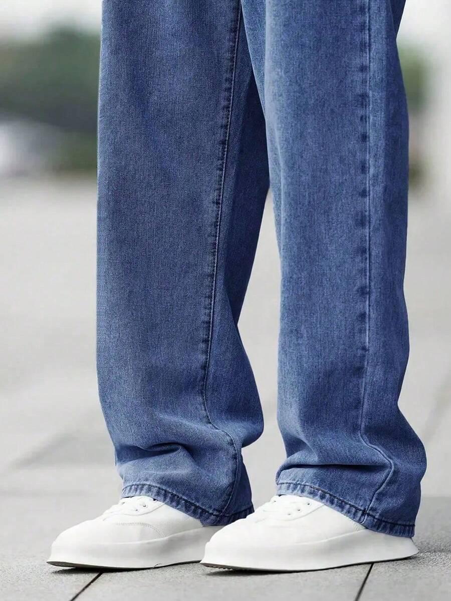 NIEBIESKIE SPODNIE JEANS