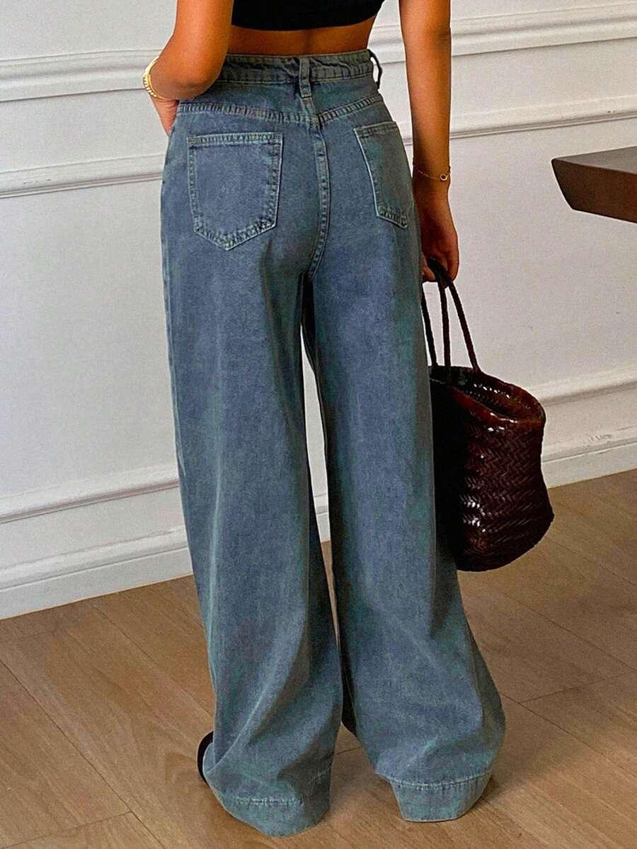 NIEBIESKIE SPODNIE JEANS