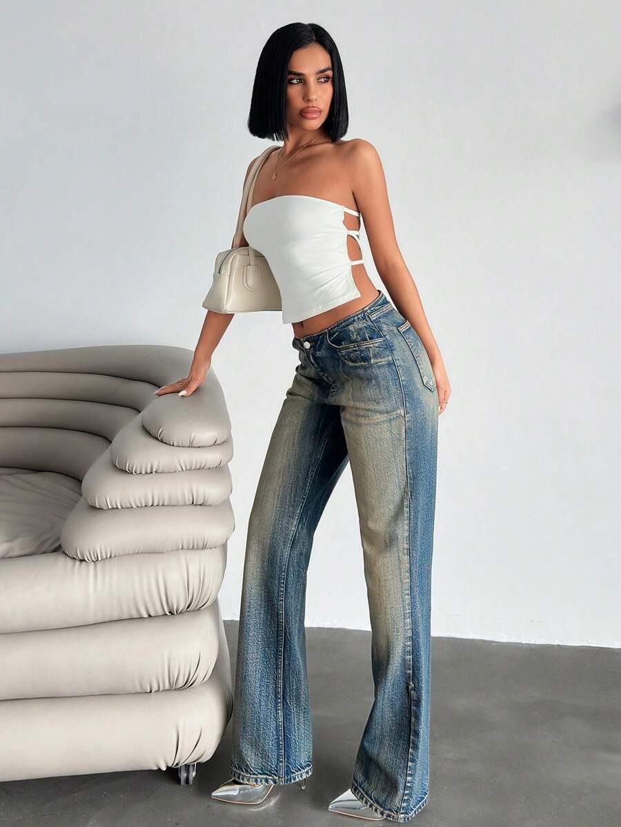 SPODNIE JEANS KIESZENIE 