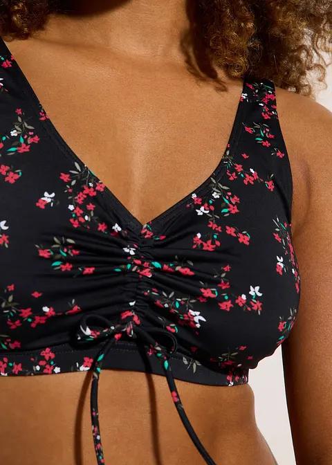 CZARNA GÓRA OD BIKINI PRINT