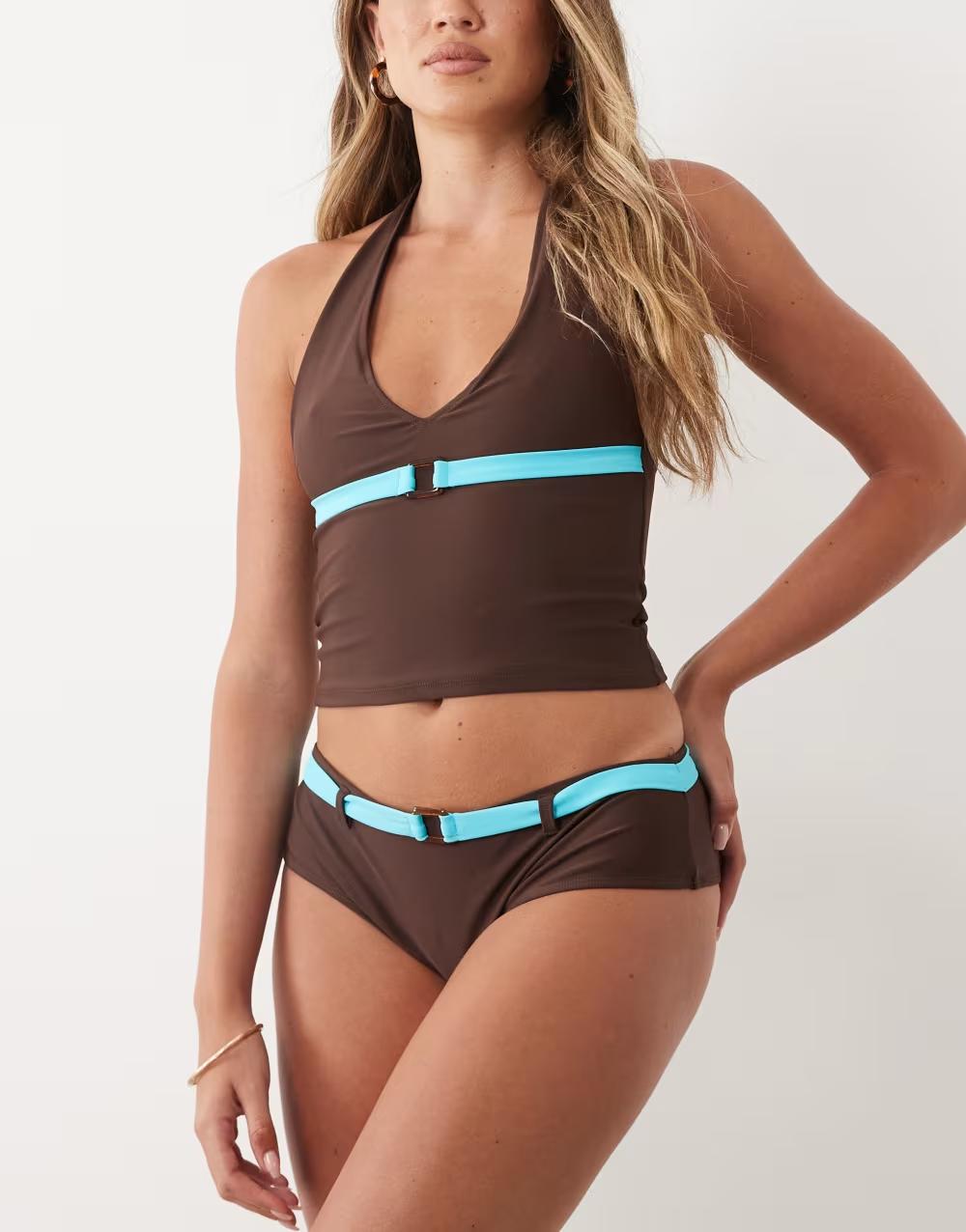 BRĄZOWY DÓŁ OD BIKINI