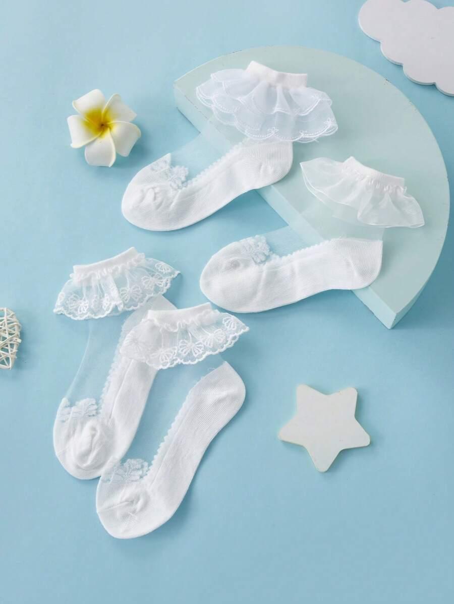 białe skarpetki 2-pack