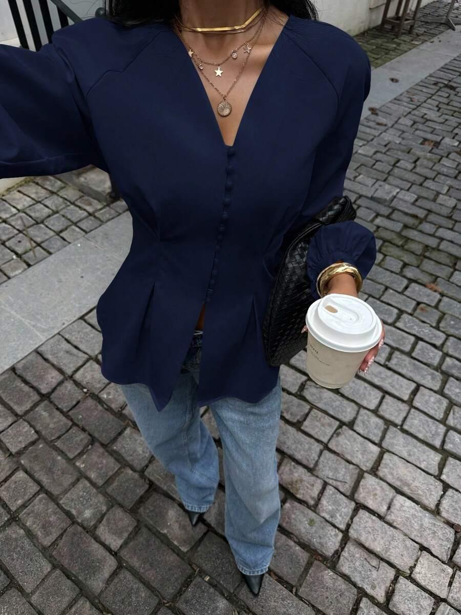 NIEBIESKA BLUZKA CASUAL