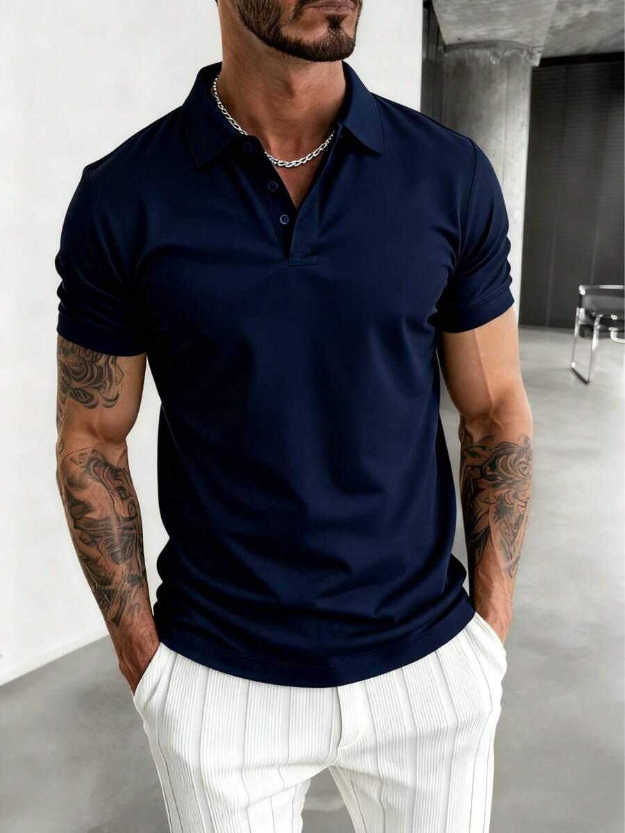 granatowa koszulka polo