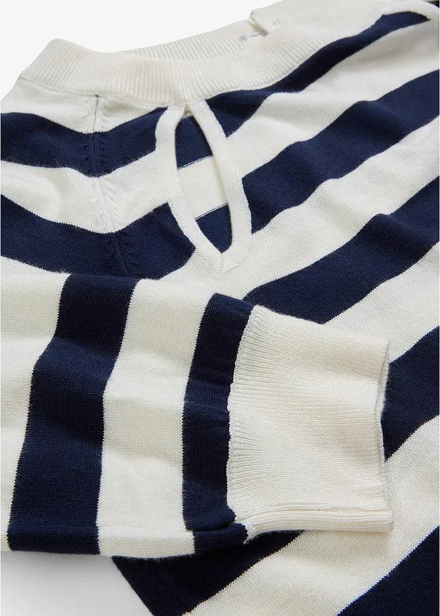 SWETER Z WISKOZY W PASKI 