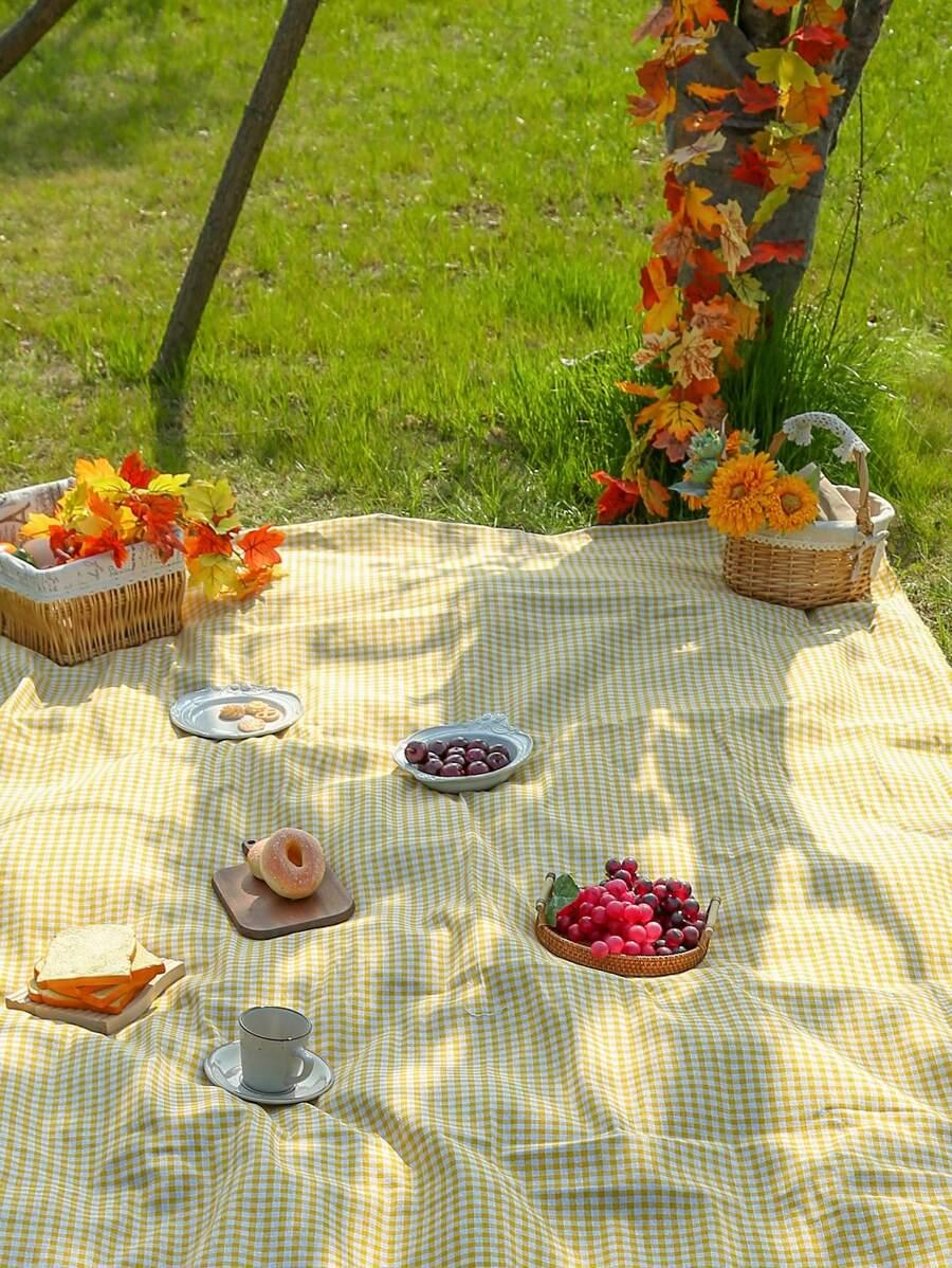 koc piknikowy w kratkę