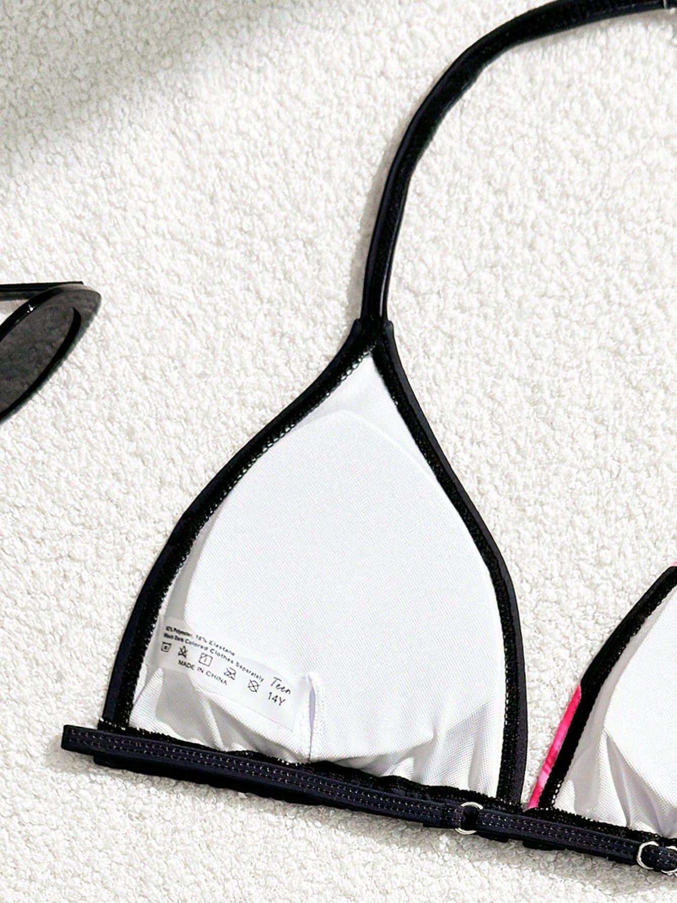 TRZYCZĘŚCIOWY KOMPLET BIKINI   PRINT