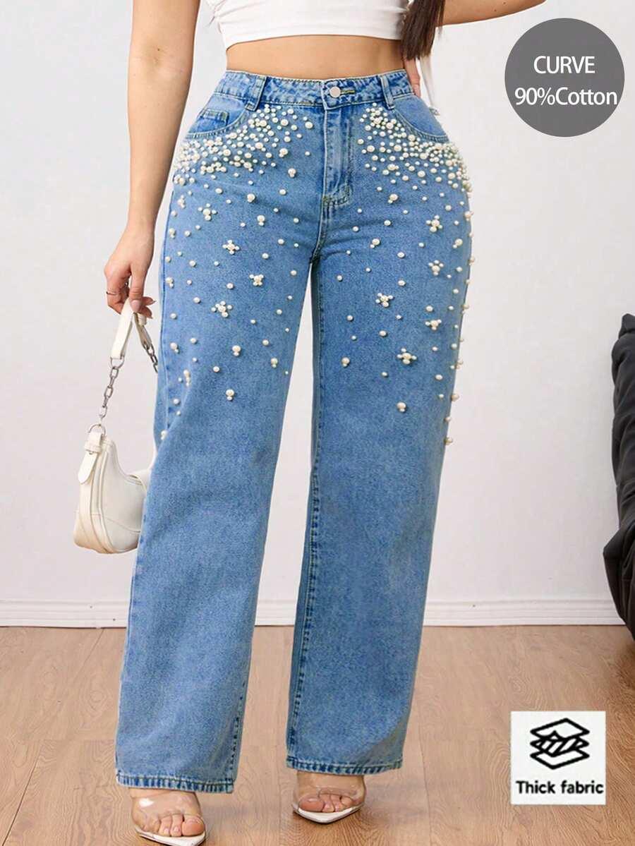 NIEBIESKIE SPODNIE JEANS