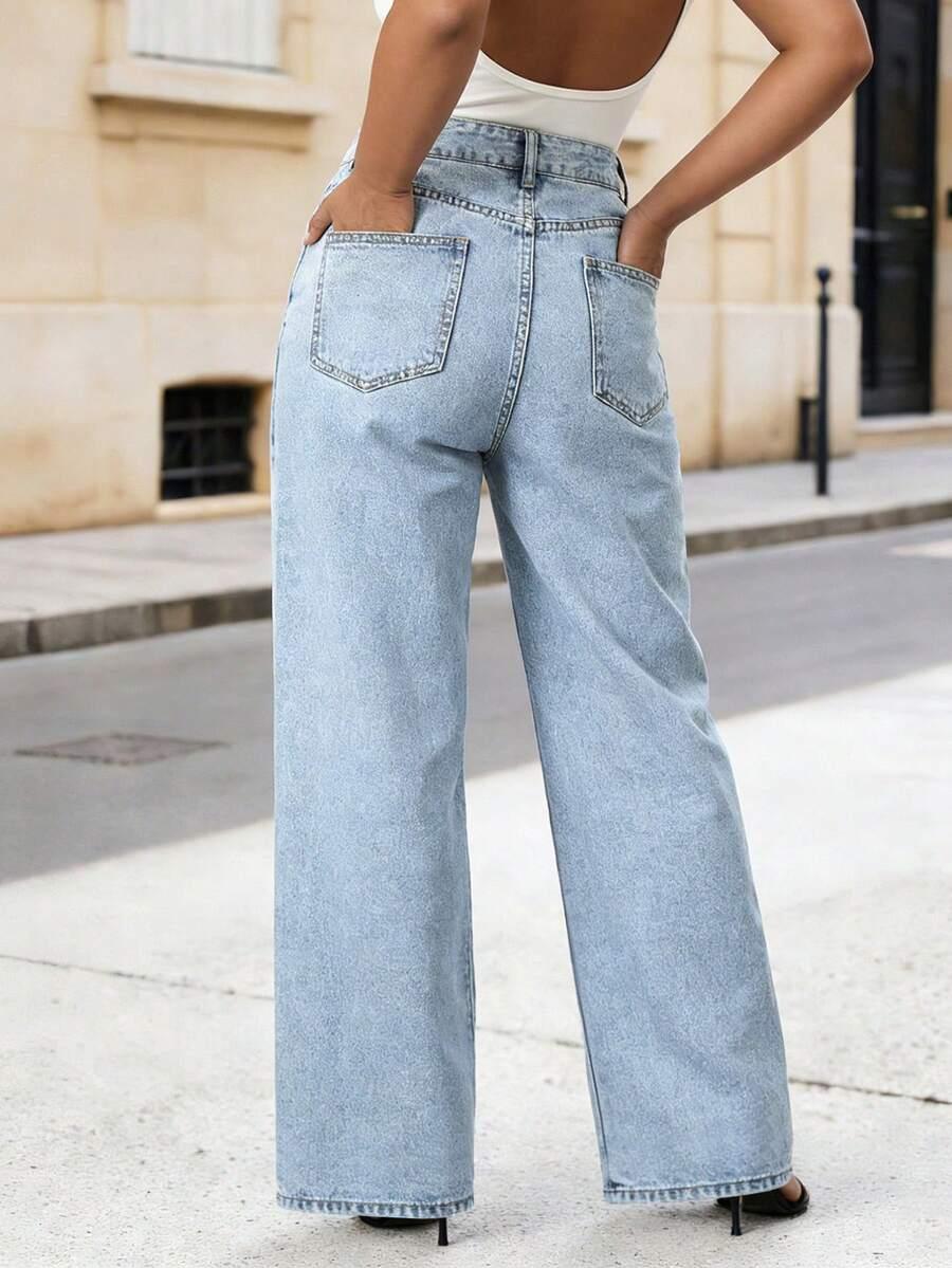NIEBIESKIE JEANSY KIESZENIE