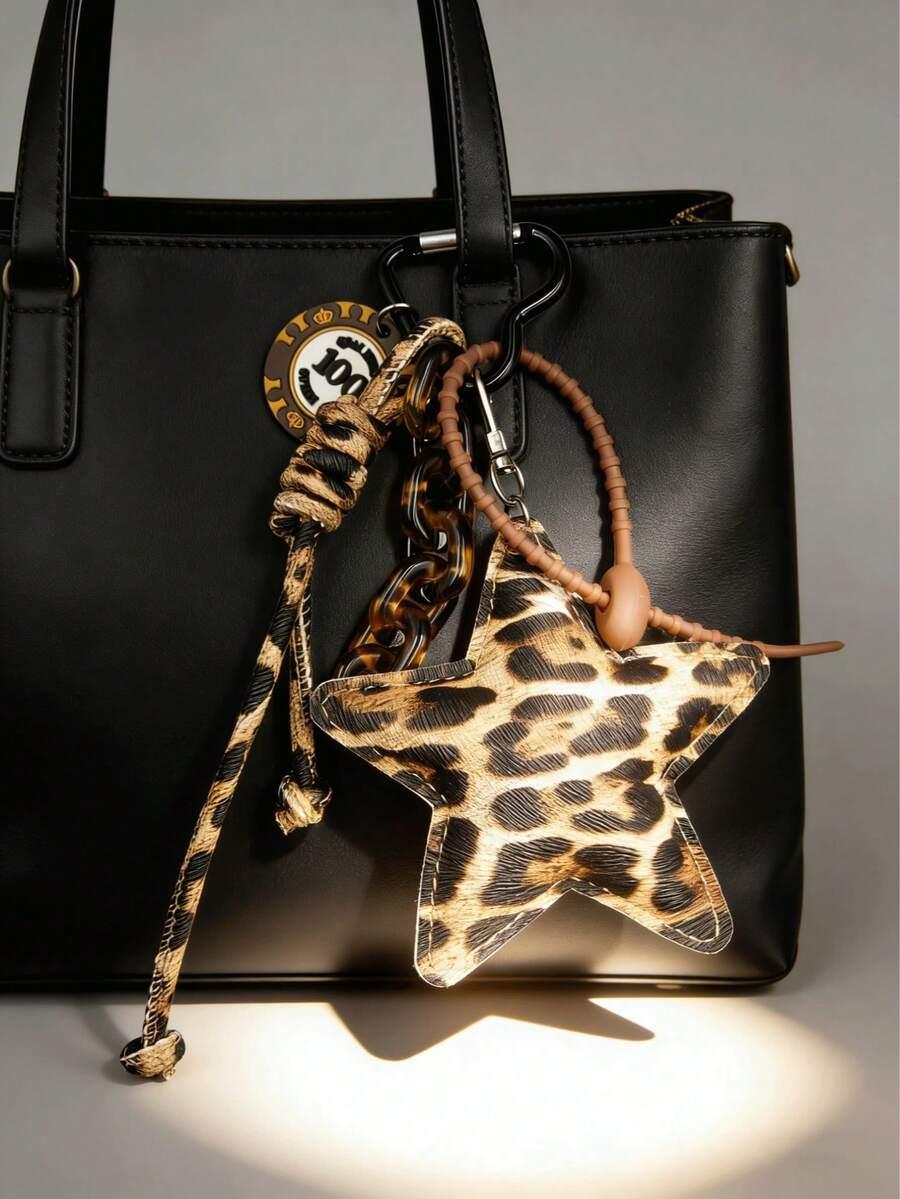 brelok gwiazda animal print