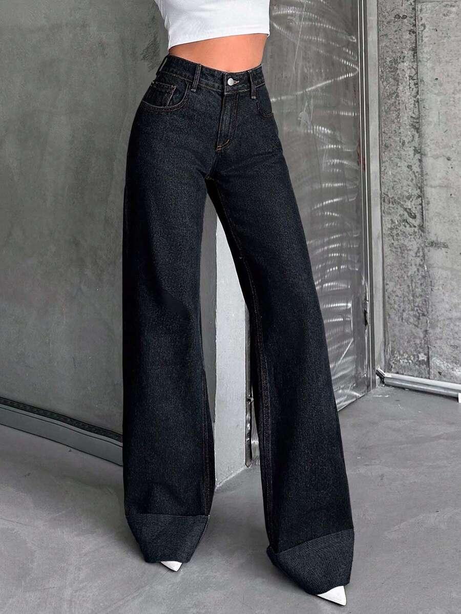 czarne spodnie jeans