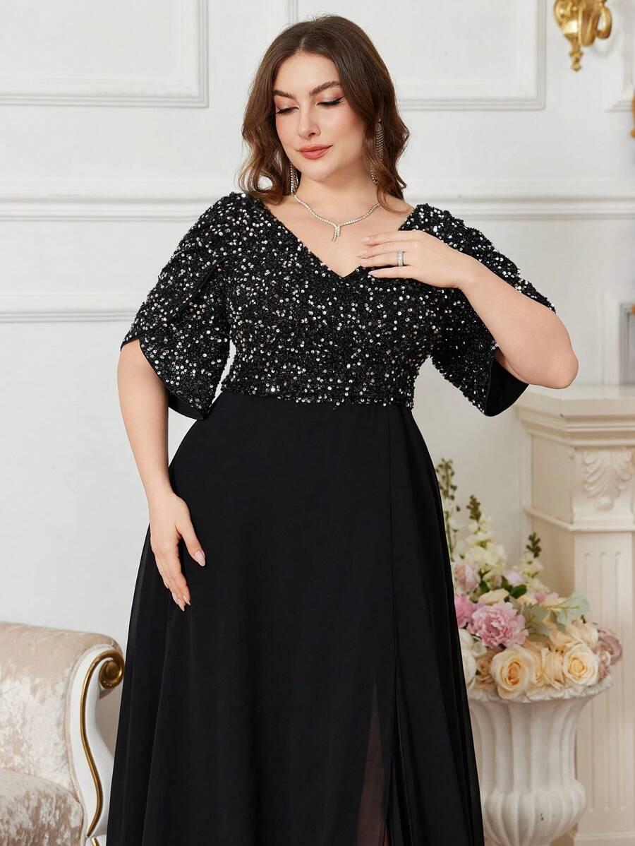 czarna maxi sukienka