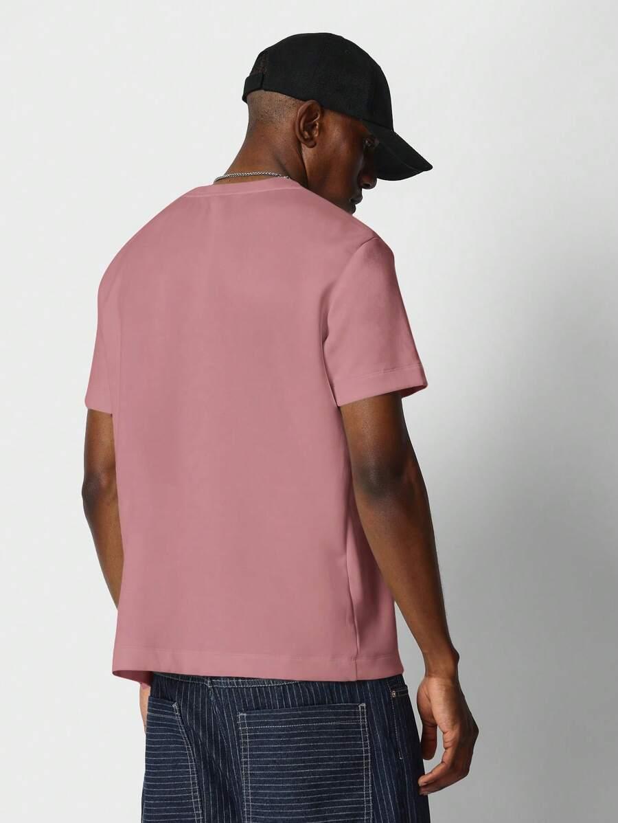 różowy t-shirt basic