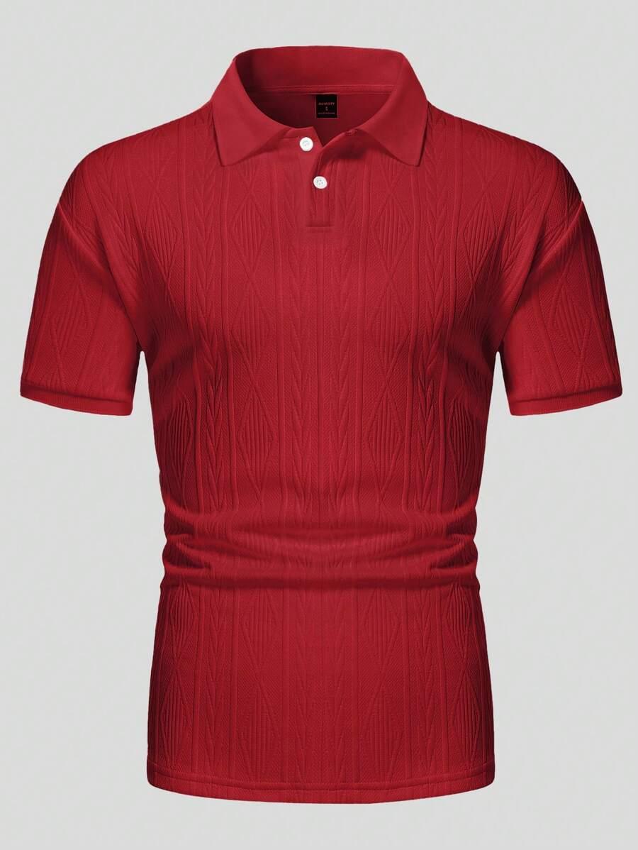 czerwona koszulka polo