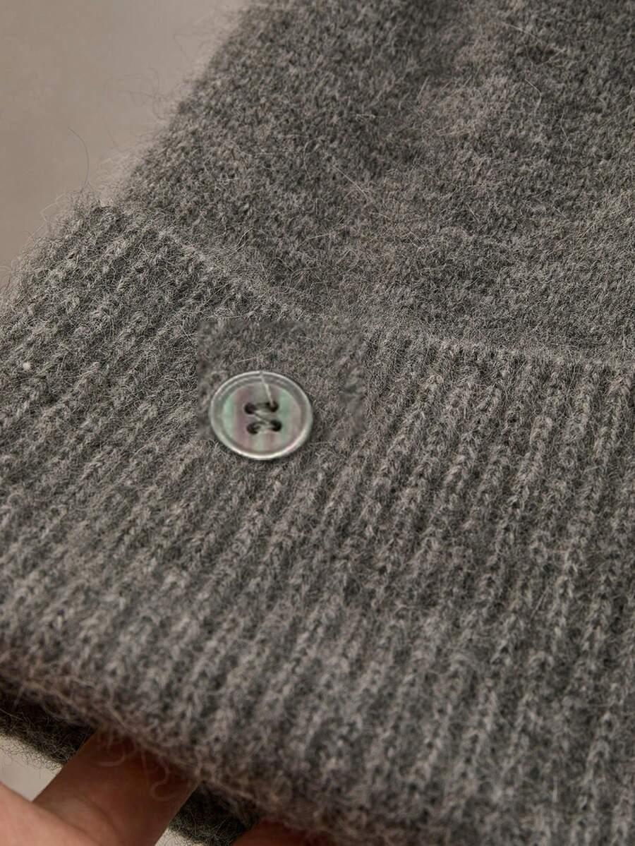 SZARY SWETER SPÓDNICA KOMPLET 