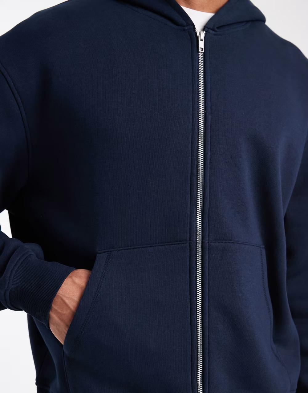 GRANATOWA BLUZA KAPTUR