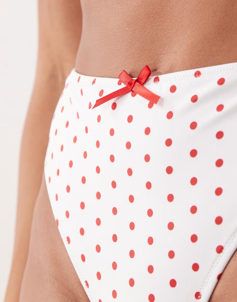 dół od bikini groszki