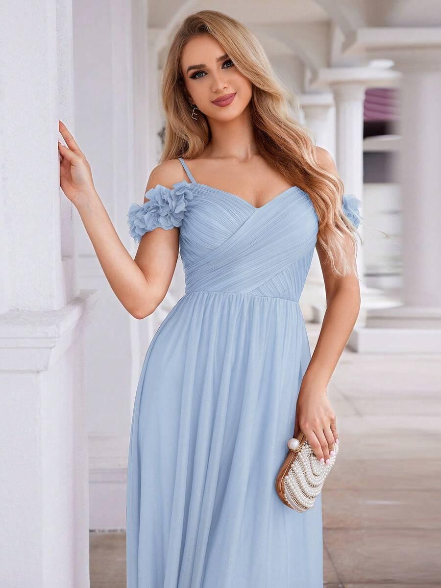 NIEBIESKA MAXI SUKIENKA