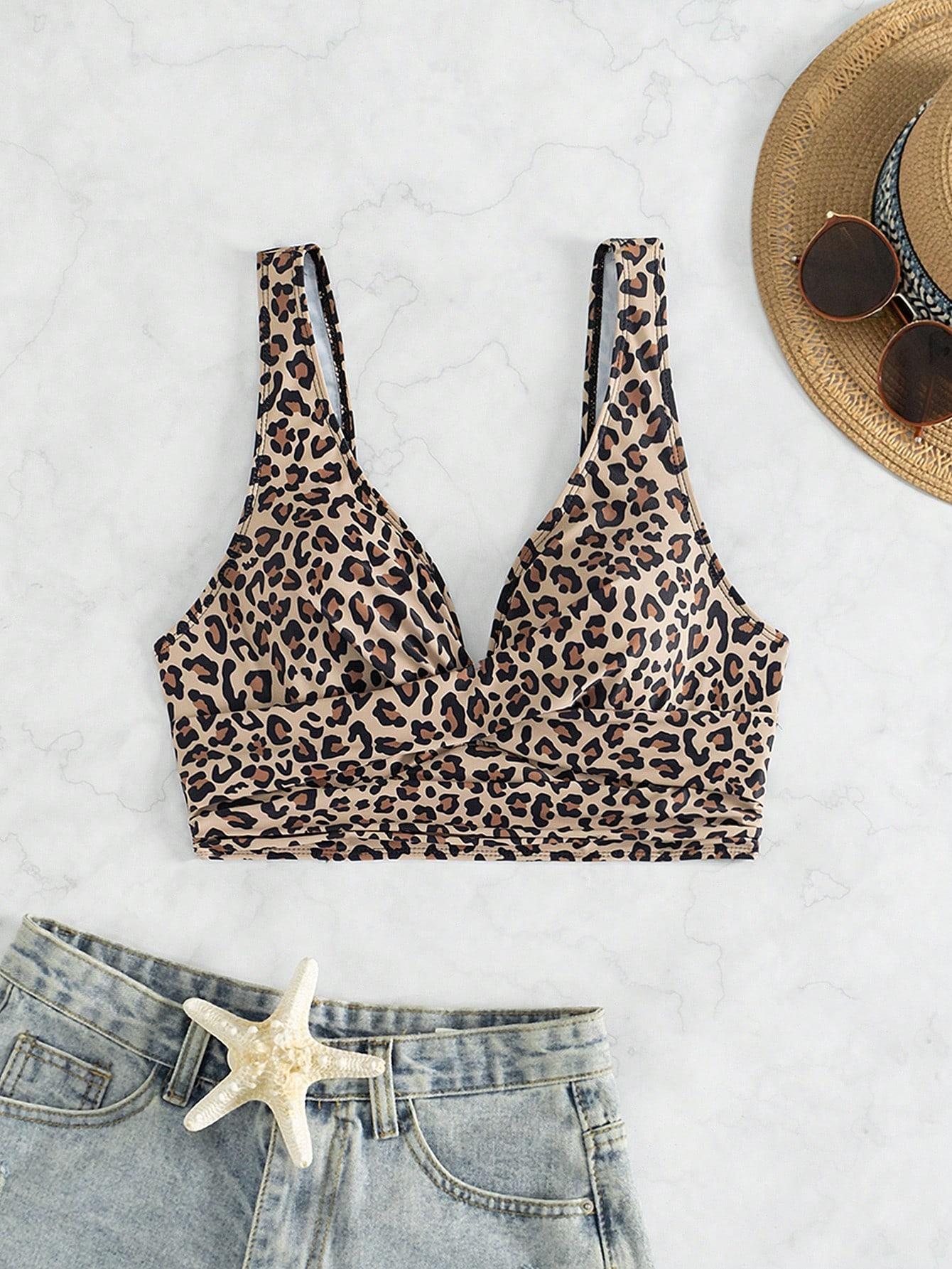 góra od bikini animal print