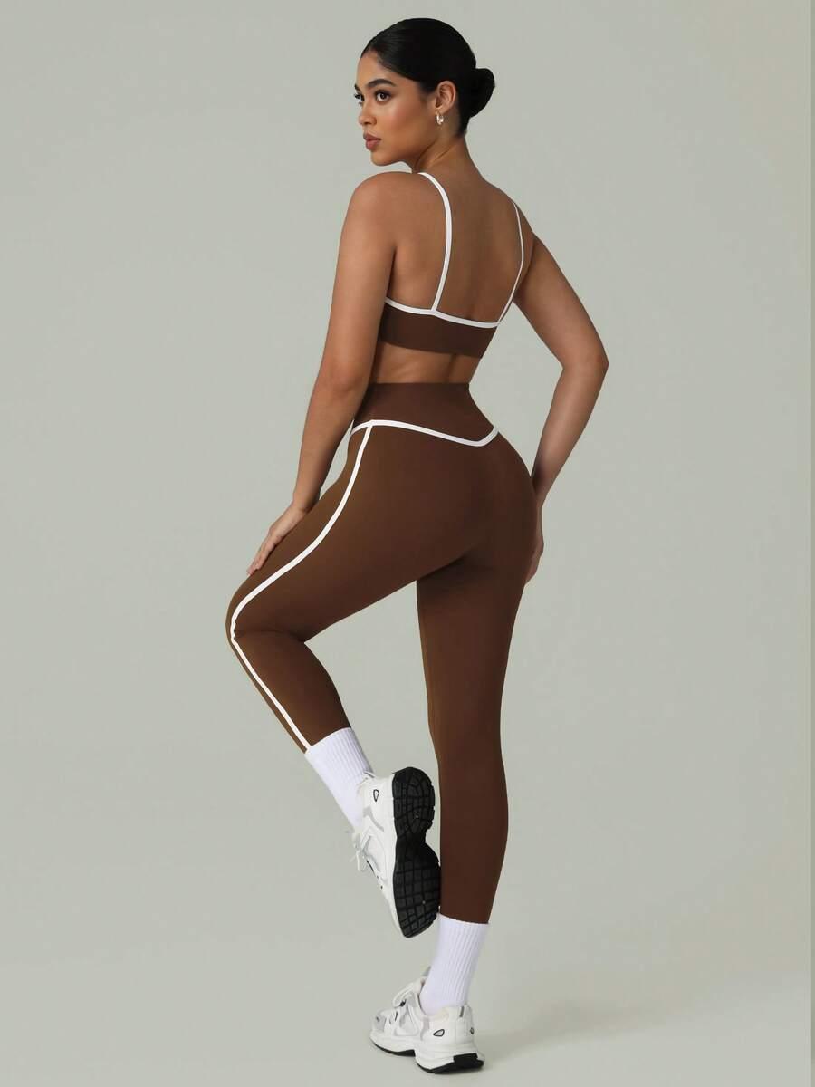 TOP LEGGINSY KOMPLET SPORTOWY