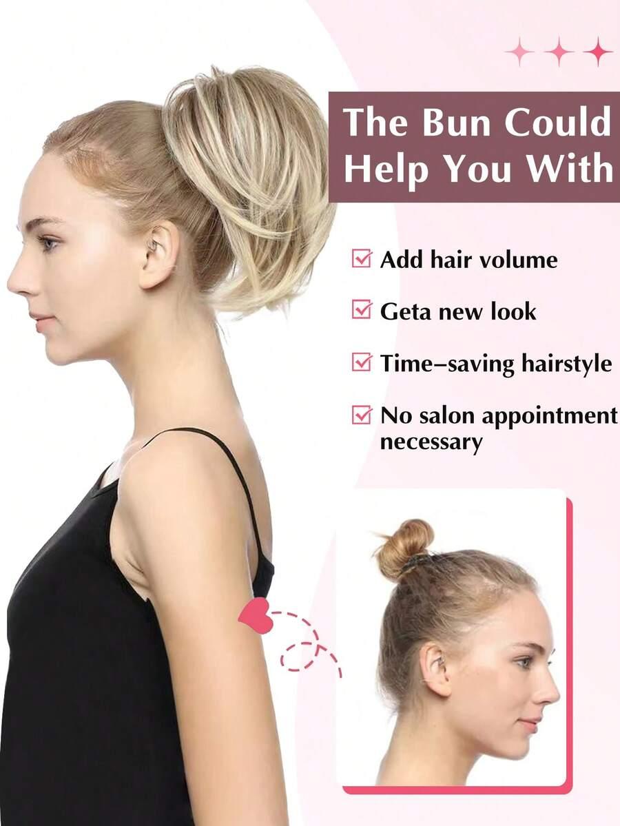 dopinany syntetyczny blond kucyk 