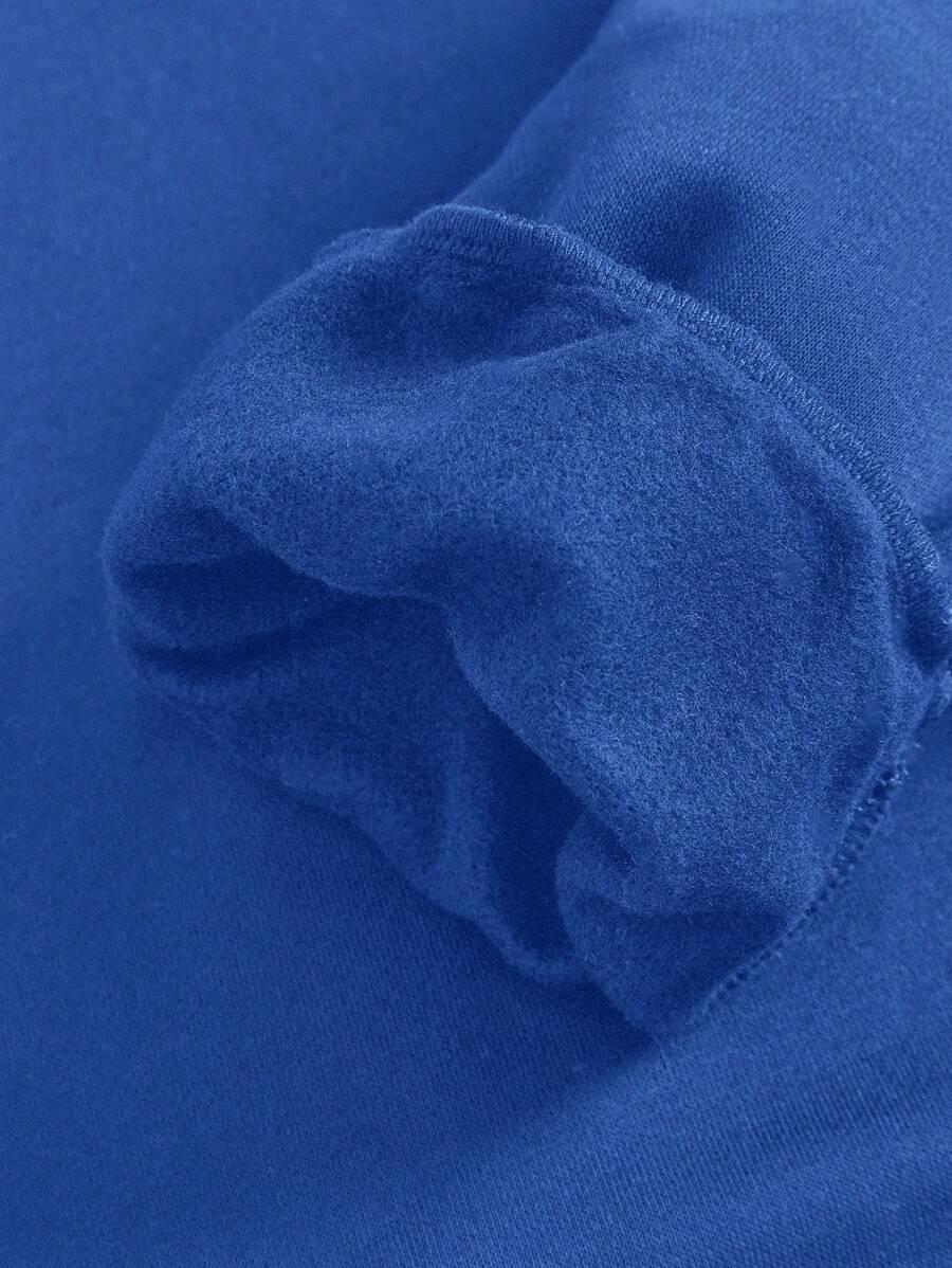 niebieska bluza z kapturem 