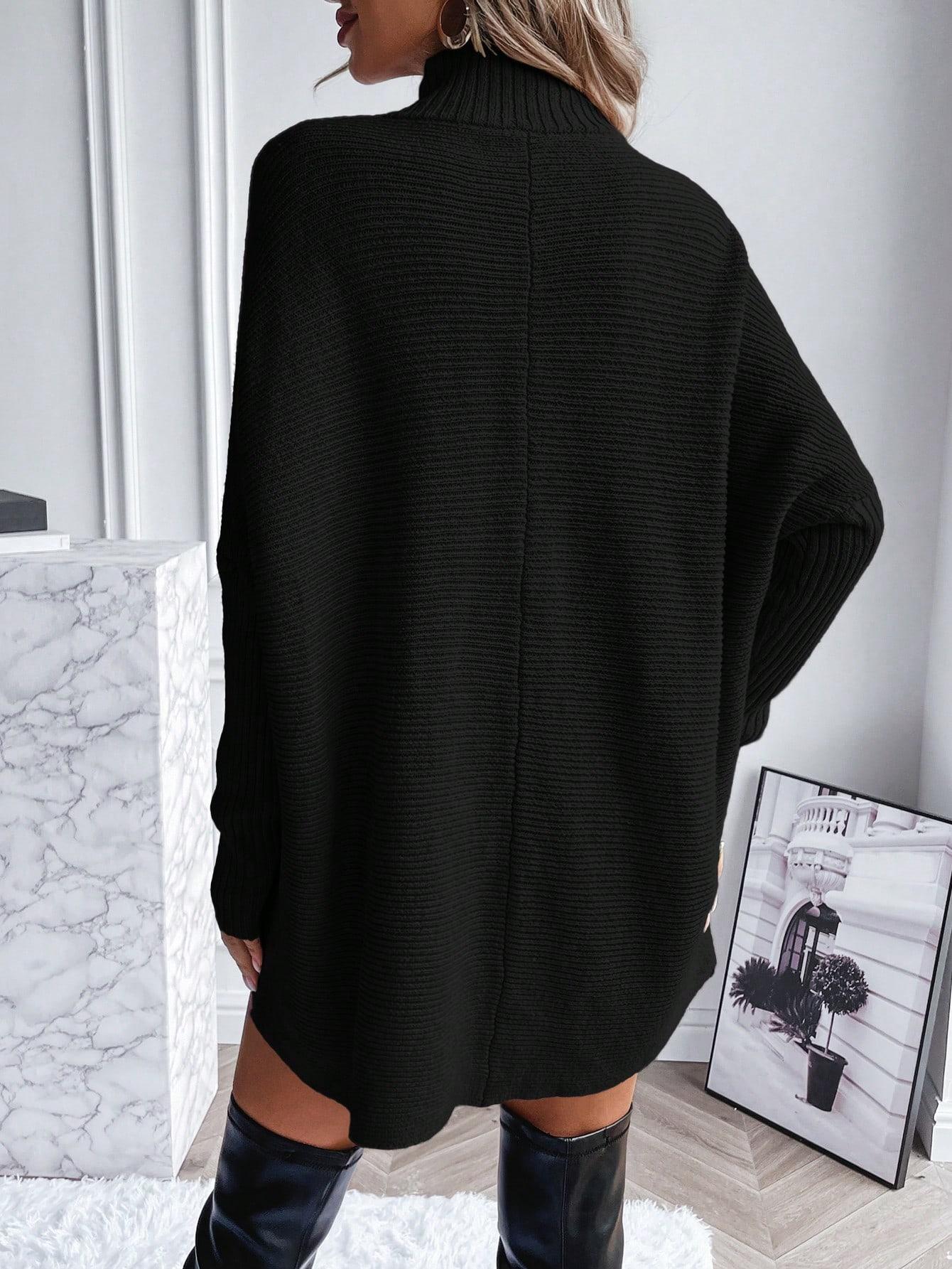 CZARNY SWETER OVERSIZE GOLF