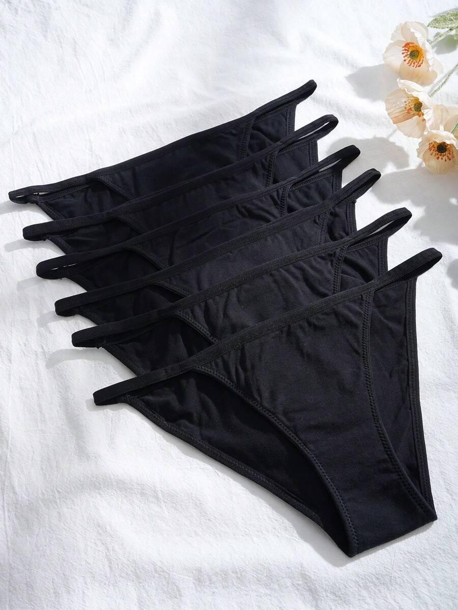 czarne majtki 6-pack