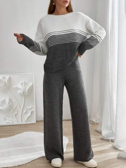 KOMPLET Sweter SPODNIE 